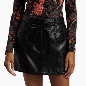 Ulla Johnson Luna Leather Mini Skirt